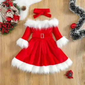 Baby Girl Santas-Helper A-Line Party Dress