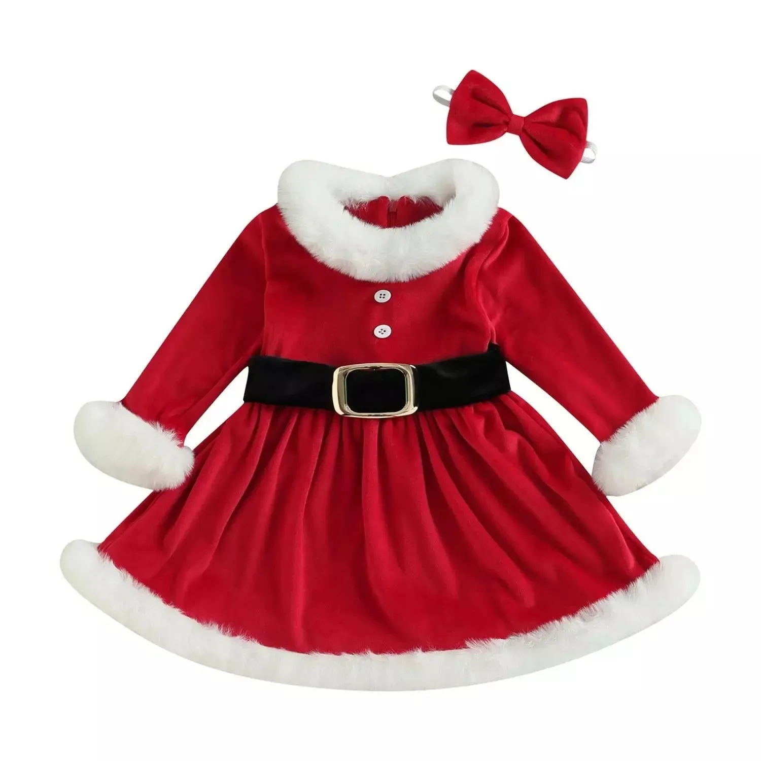 Baby Girl Santas-Helper A-Line Party Dress