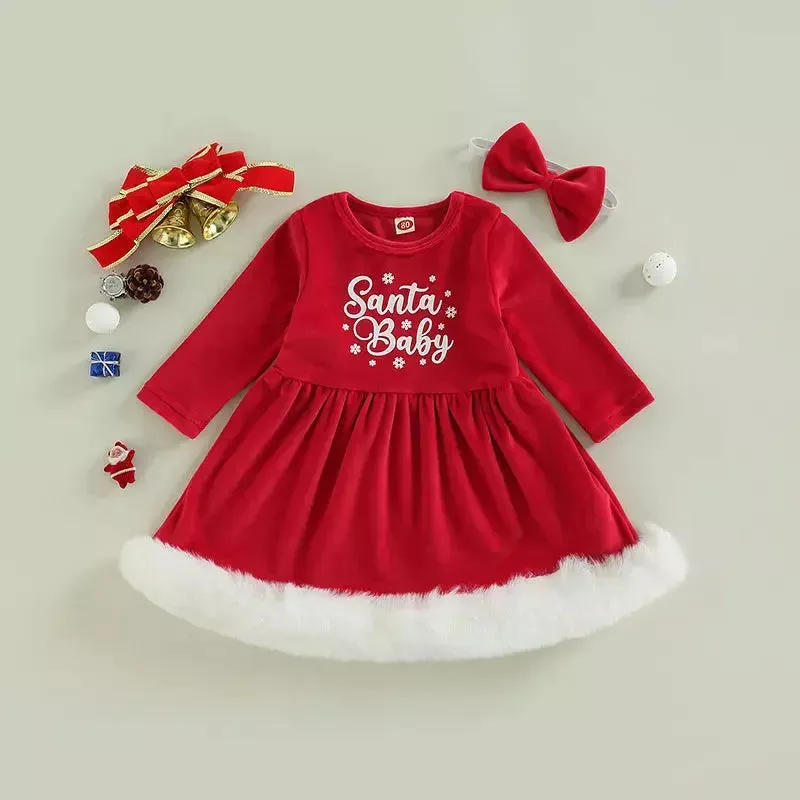 Baby Girl Santas-Helper A-Line Party Dress