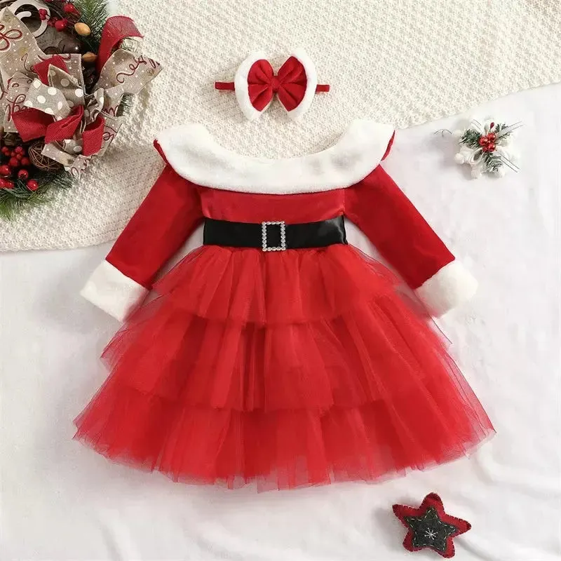 Baby Girl Santas-Helper A-Line Party Dress