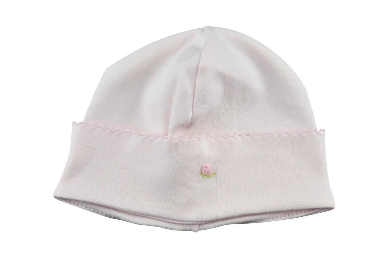 Baby Girl's Pink Rosebud Hat