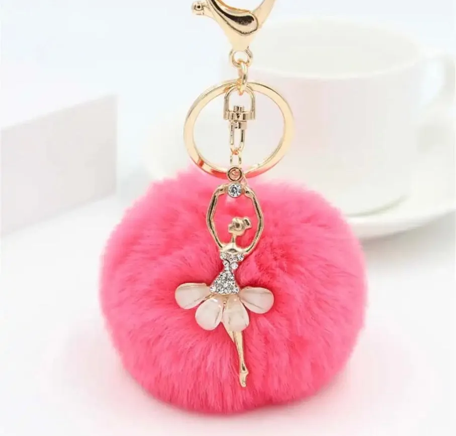 Ballet Girl Keyring for bag