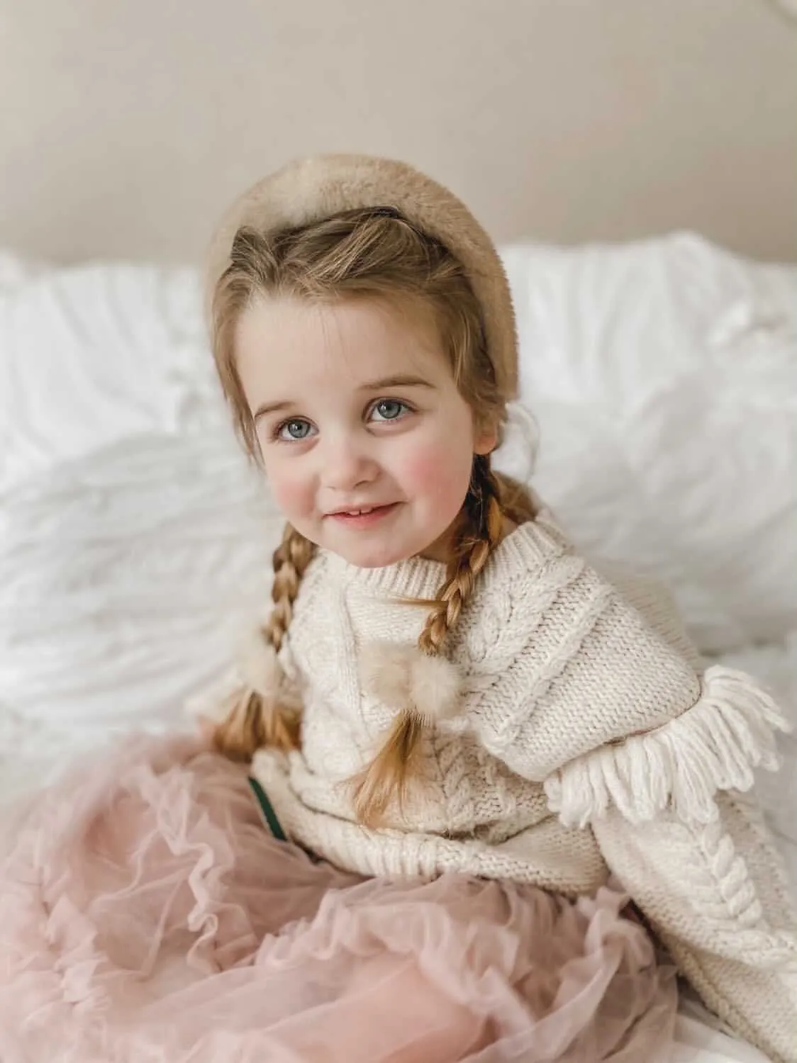 Beige Mink Headband