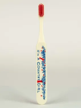 BlueQ Im A Country Girl Fun and Stylish Toothbrush