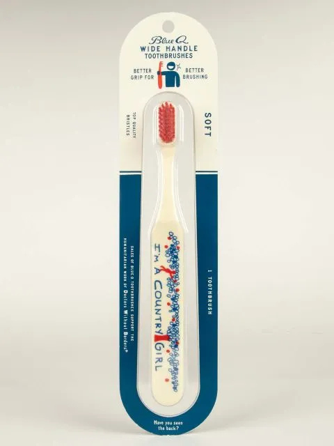 BlueQ Im A Country Girl Fun and Stylish Toothbrush