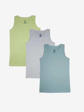 Boys Cotton Rib Vest- Pack of 3