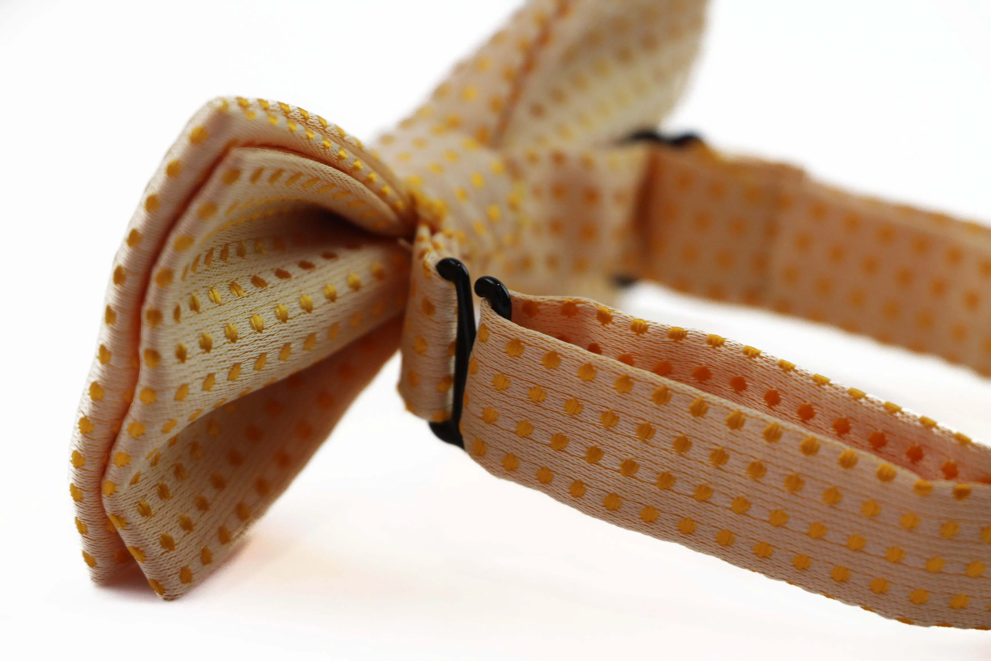 Boys Faint Orange Polka Dot Pattern Bow Tie