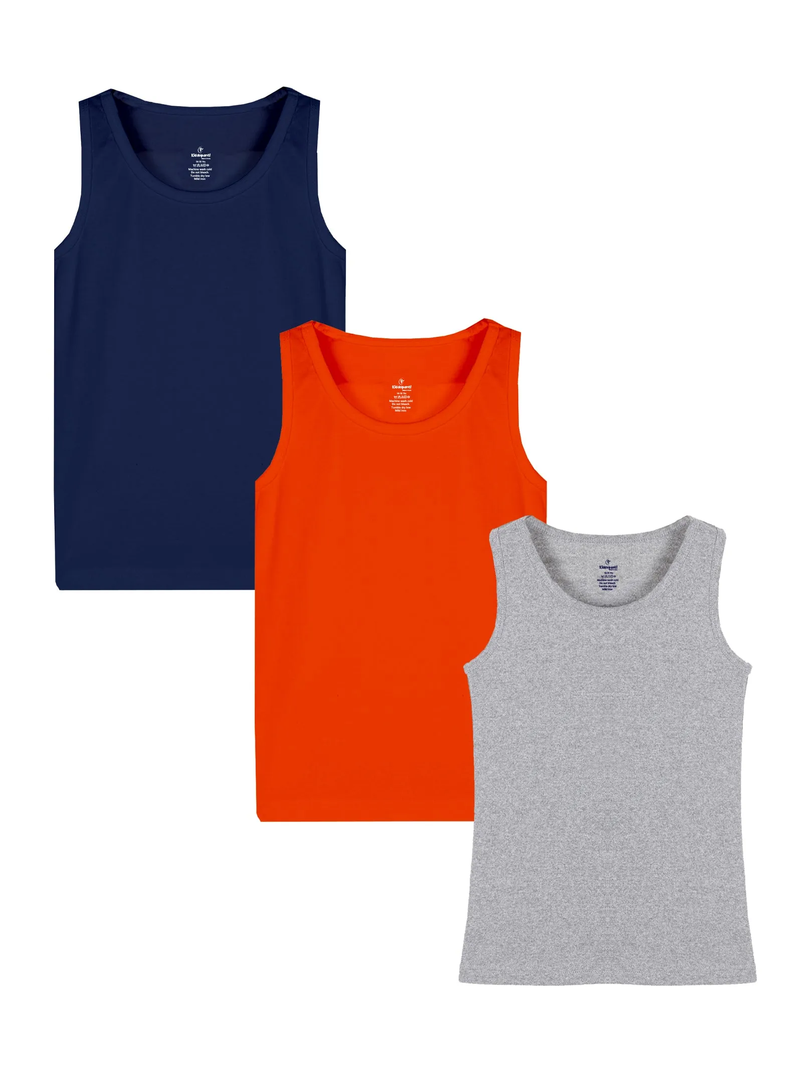 Boys Rib vest Pack of 3