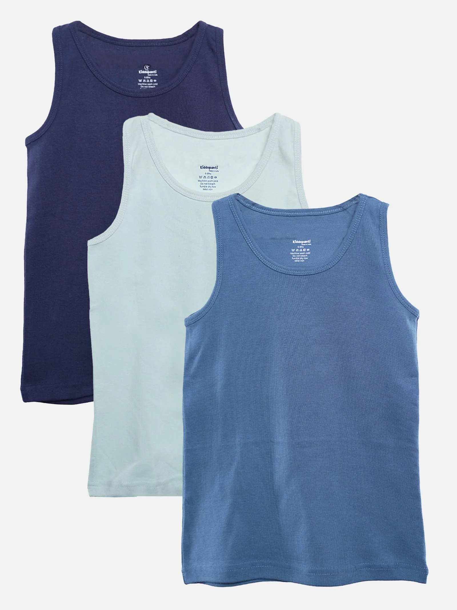 Boys Rib Vest Pack of 3