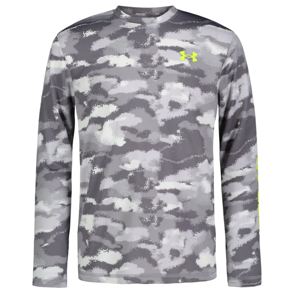 Boys' Under Armour Youth Dissolve Camo UPF Longsleeve