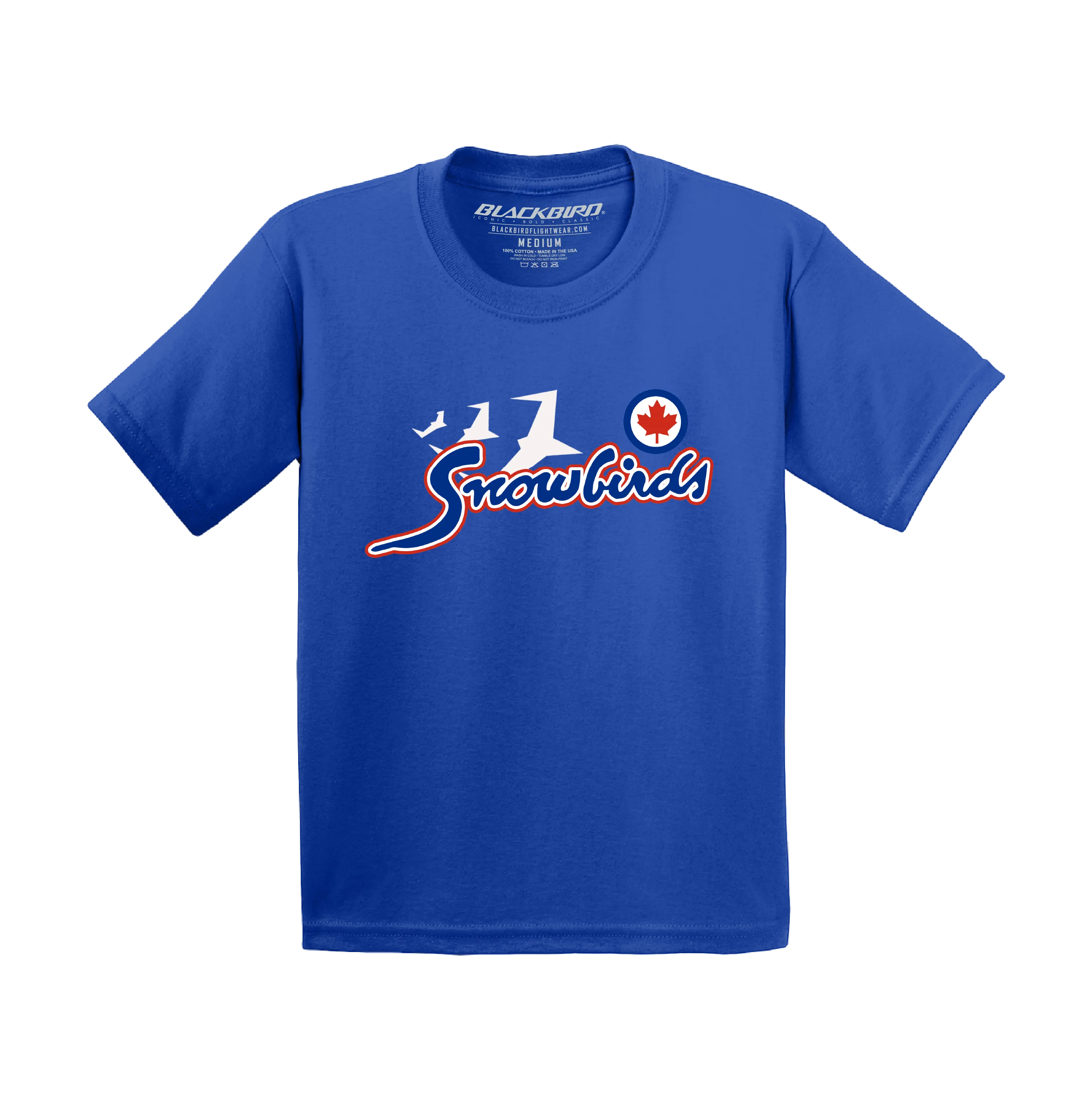 Canadian Snowbirds Script Youth Tee