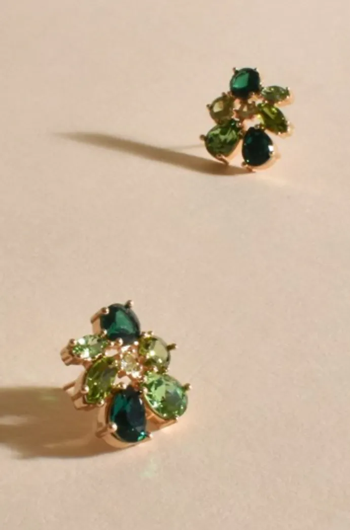 Carmi Earrings - Green