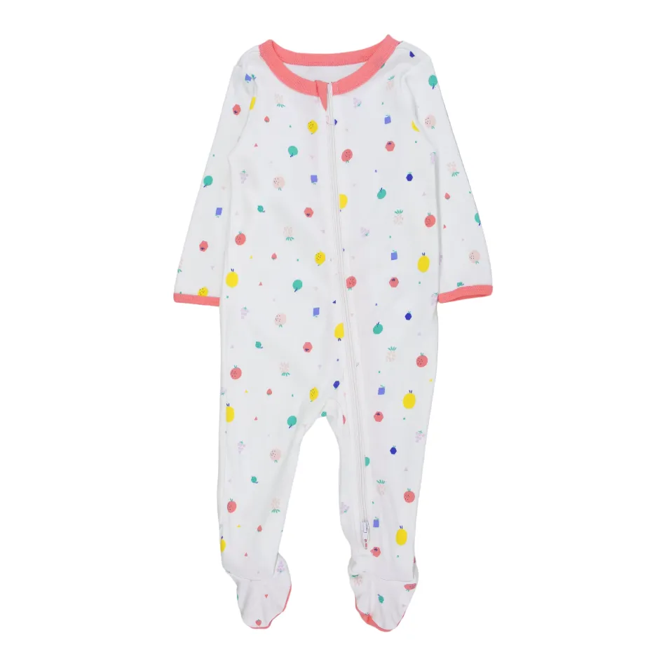 Cat & Jack Cotton Footed Sleeper - Fruits