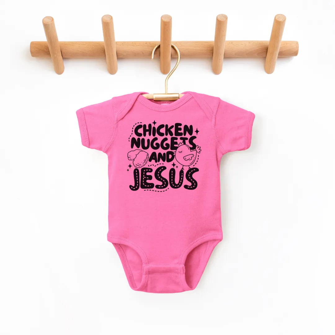 Chicken Nuggets And Jesus Infant Graphic Bodysuit