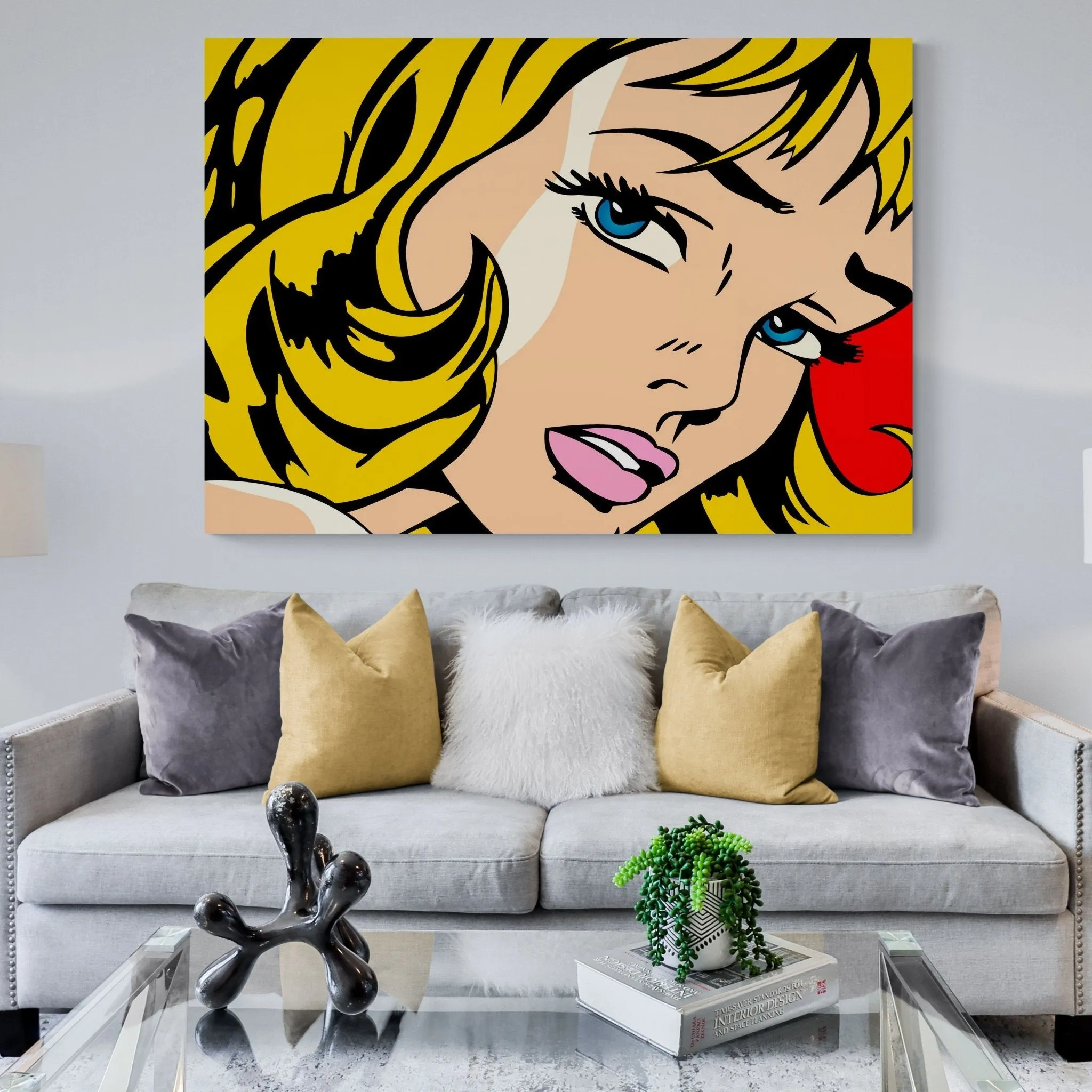 Comic Pop Art Girl