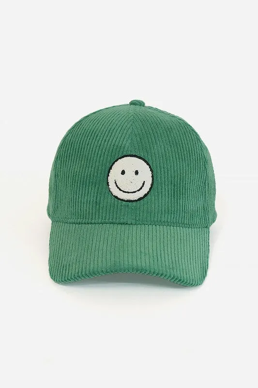 Corduroy Smile Baseball Cap