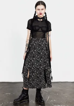 Craft PU Strap Midi Skirt