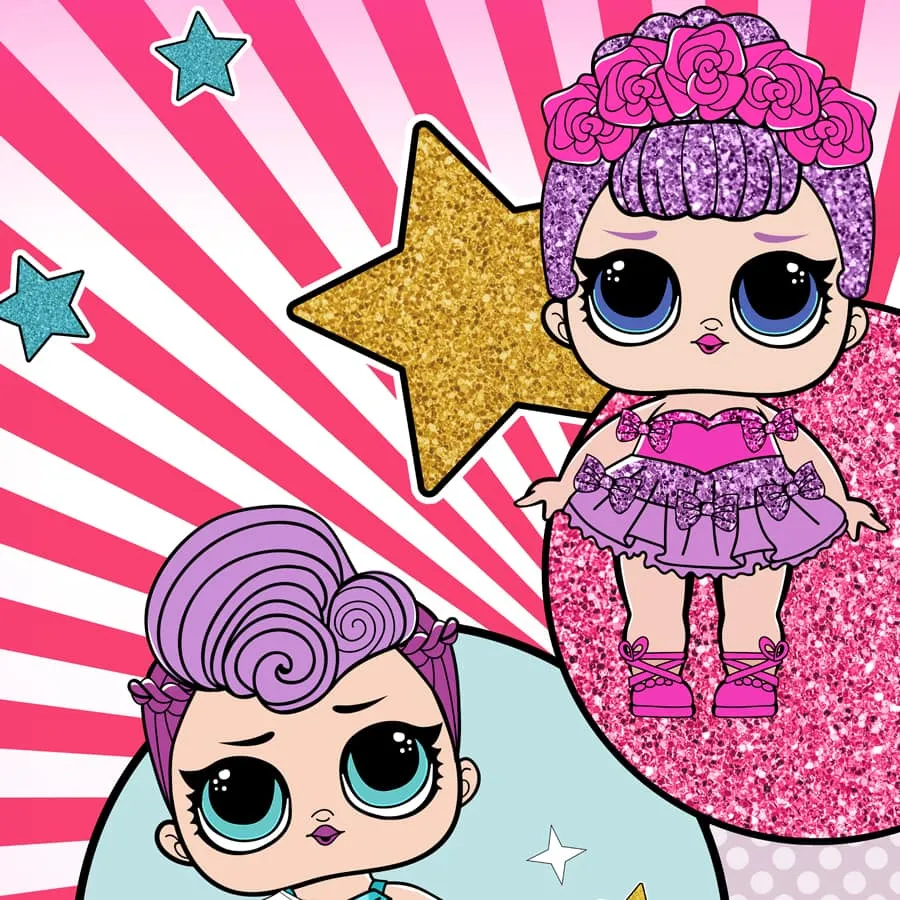 Cute Dolls Wallpaper Design For Girl Room, Customised