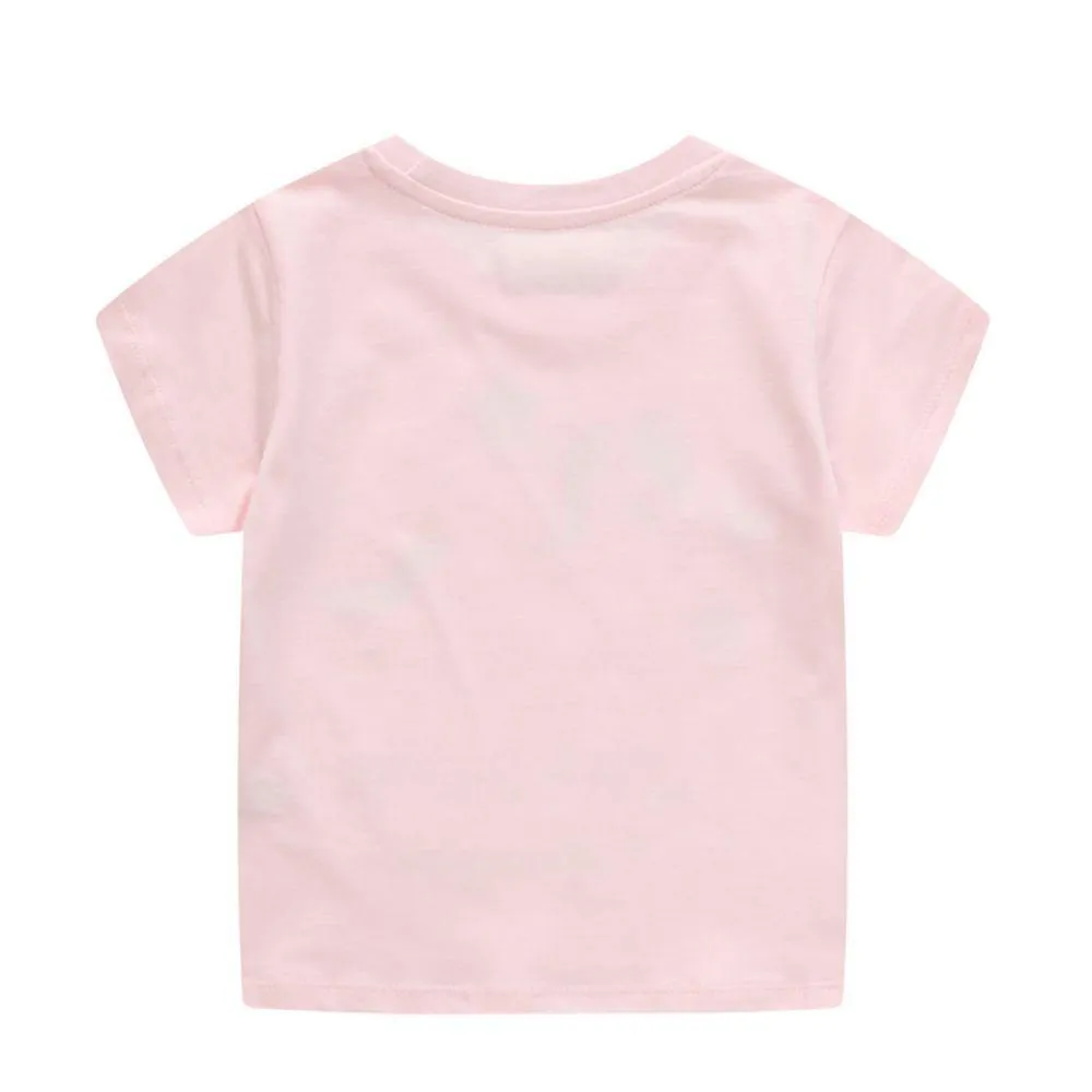 CUTE LITTLE UNICORN PRINTED PINK T-SHIRT