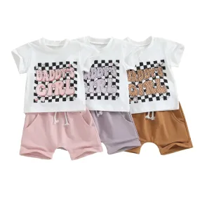 DADDY'S GIRL Checkers Summer Outfit