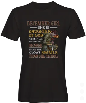 December Girl Ladies  T-shirt