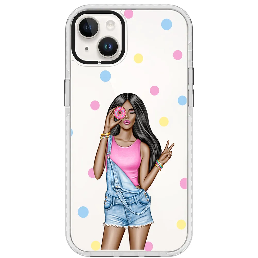 Donut Girl iPhone Case