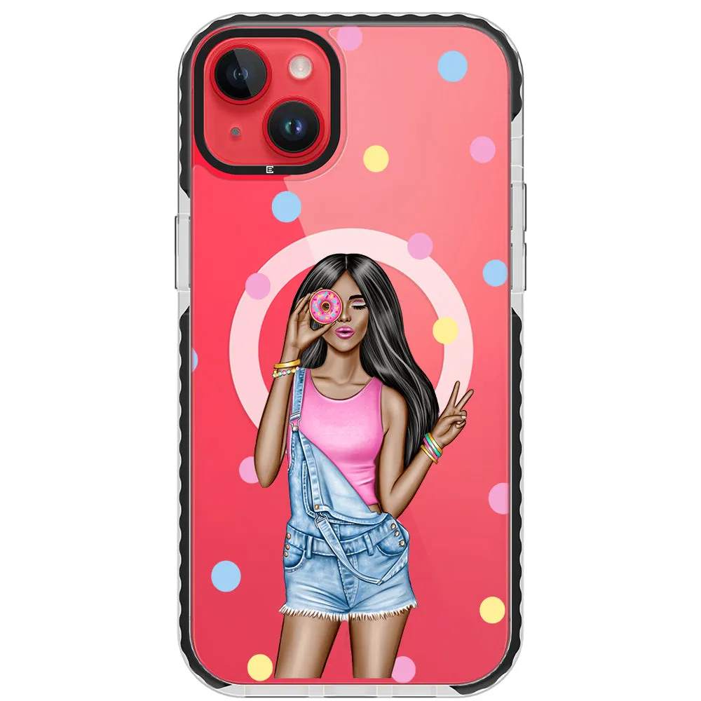 Donut Girl iPhone Case