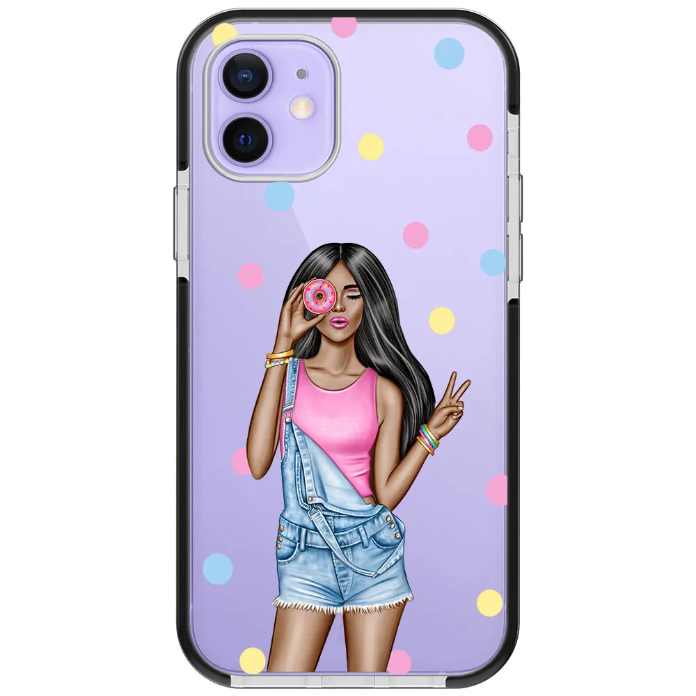 Donut Girl iPhone Case