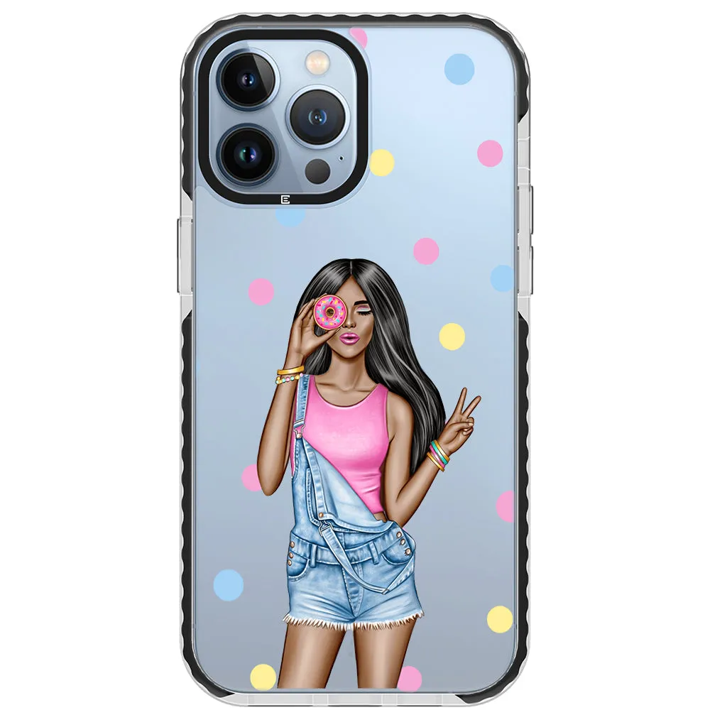 Donut Girl iPhone Case