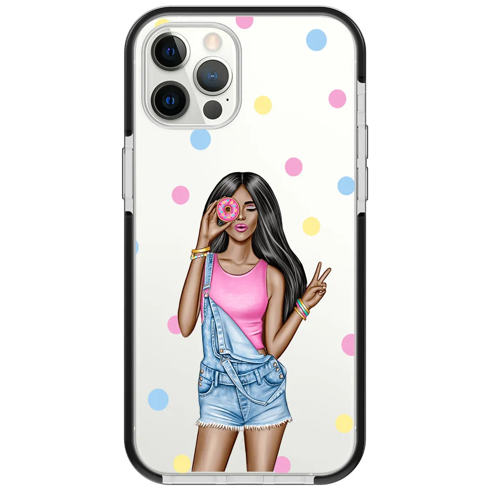 Donut Girl iPhone Case