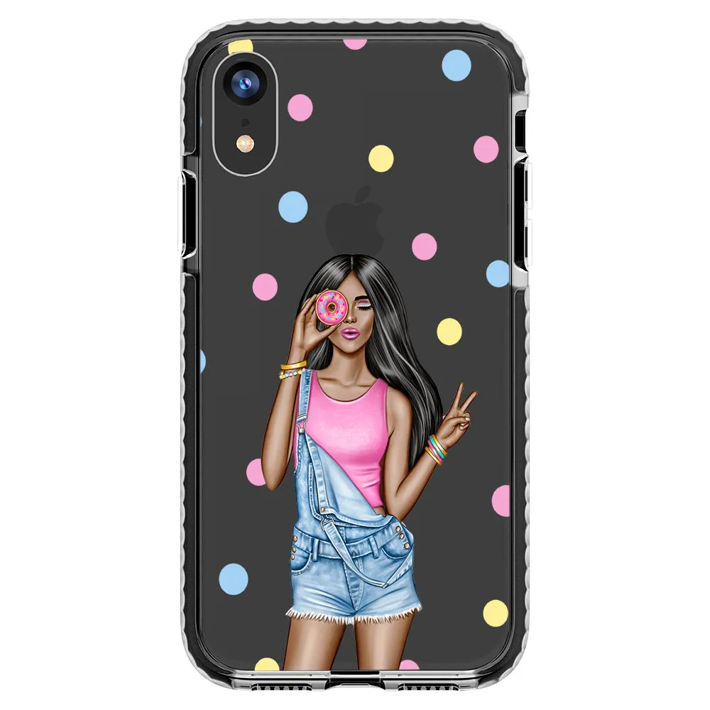 Donut Girl iPhone Case