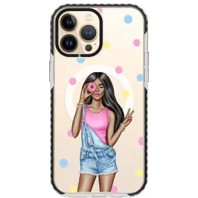 Donut Girl iPhone Case