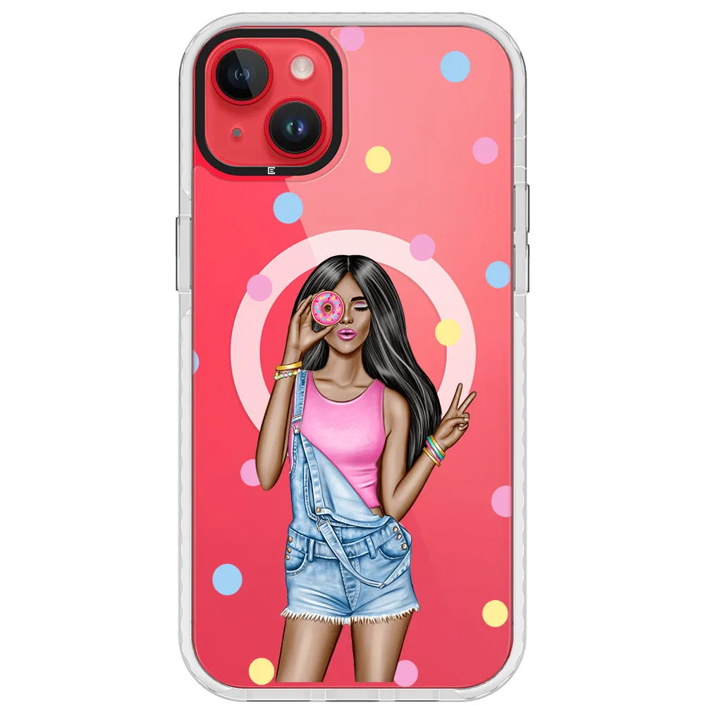 Donut Girl iPhone Case