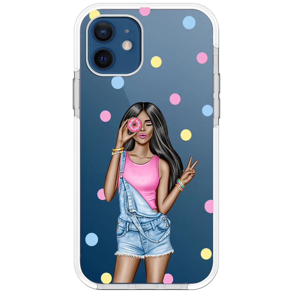 Donut Girl iPhone Case