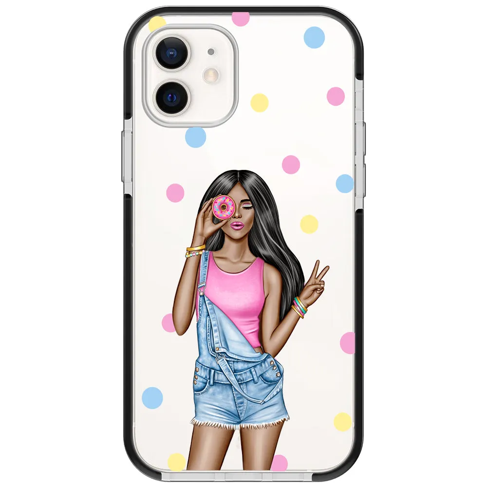 Donut Girl iPhone Case