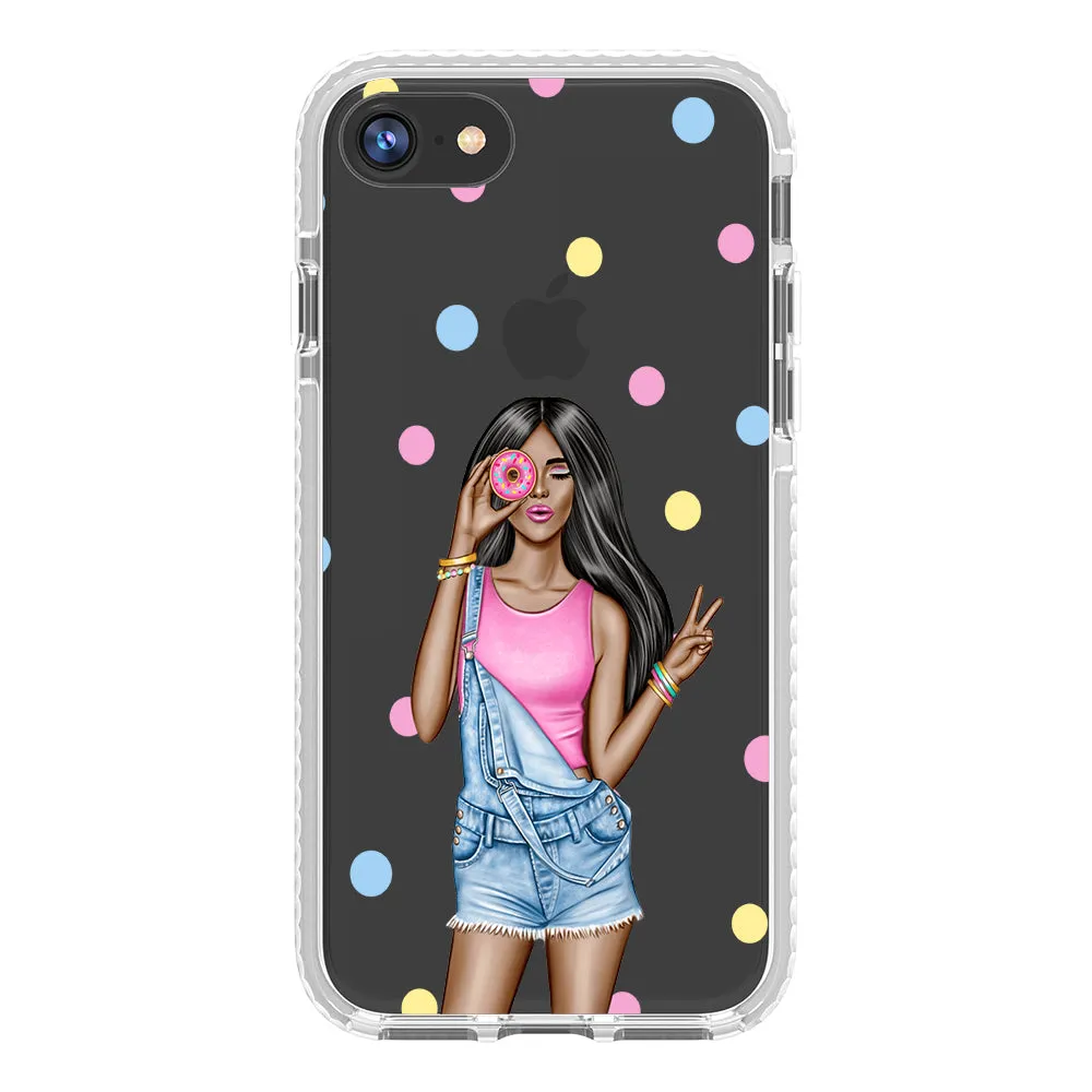 Donut Girl iPhone Case