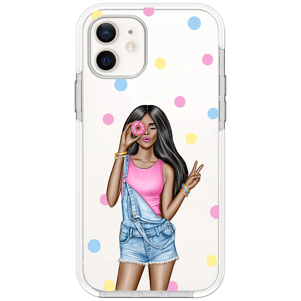 Donut Girl iPhone Case