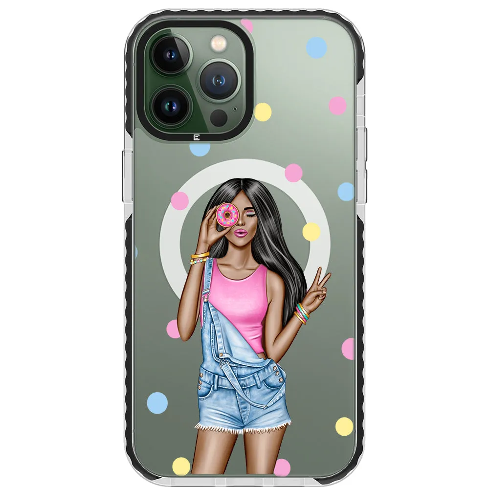 Donut Girl iPhone Case