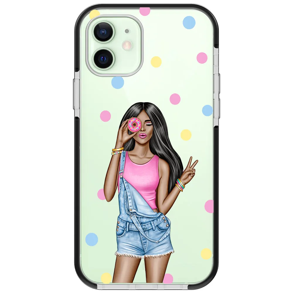 Donut Girl iPhone Case