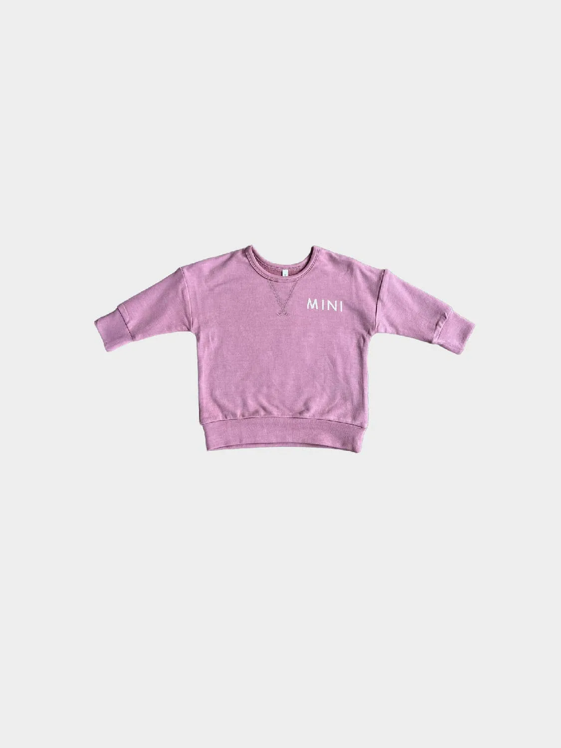 Drop-Shoulder Pullover - Mini in Mauve