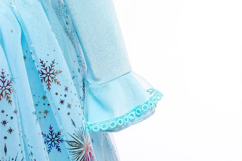 Frozen Elsa Inspired Princess Girls Cosplay Costume