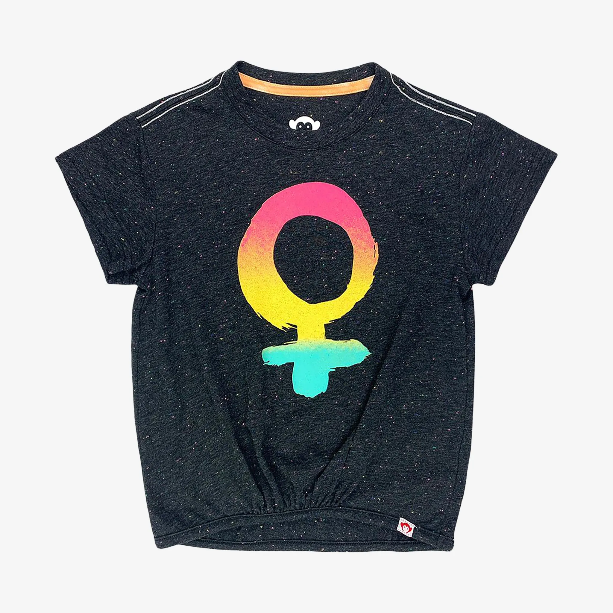 Girl Power Callaway Tee | Speckled Charcoal