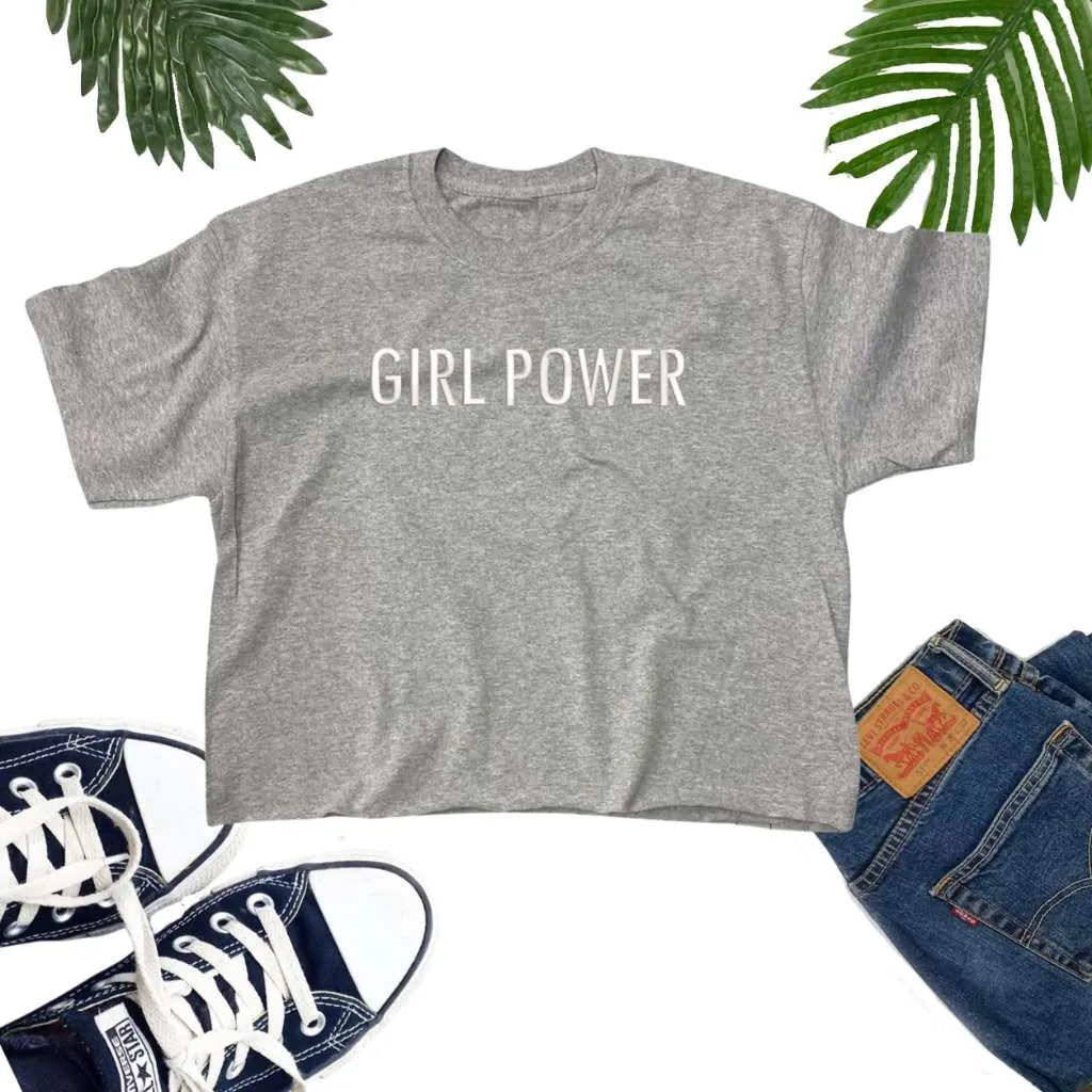 Girl Power Oversized Crop Top