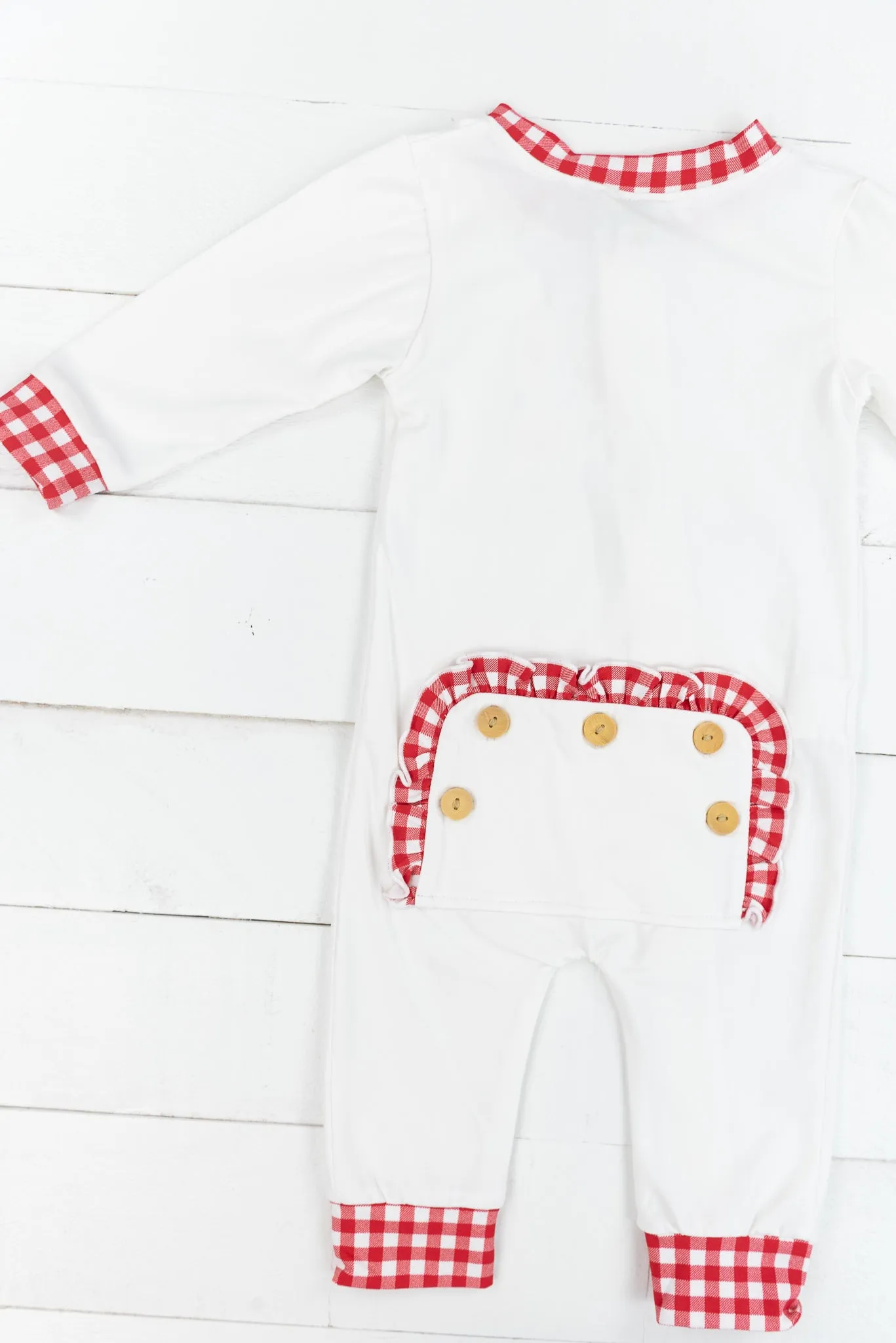 Girls Classic White Flap PJs