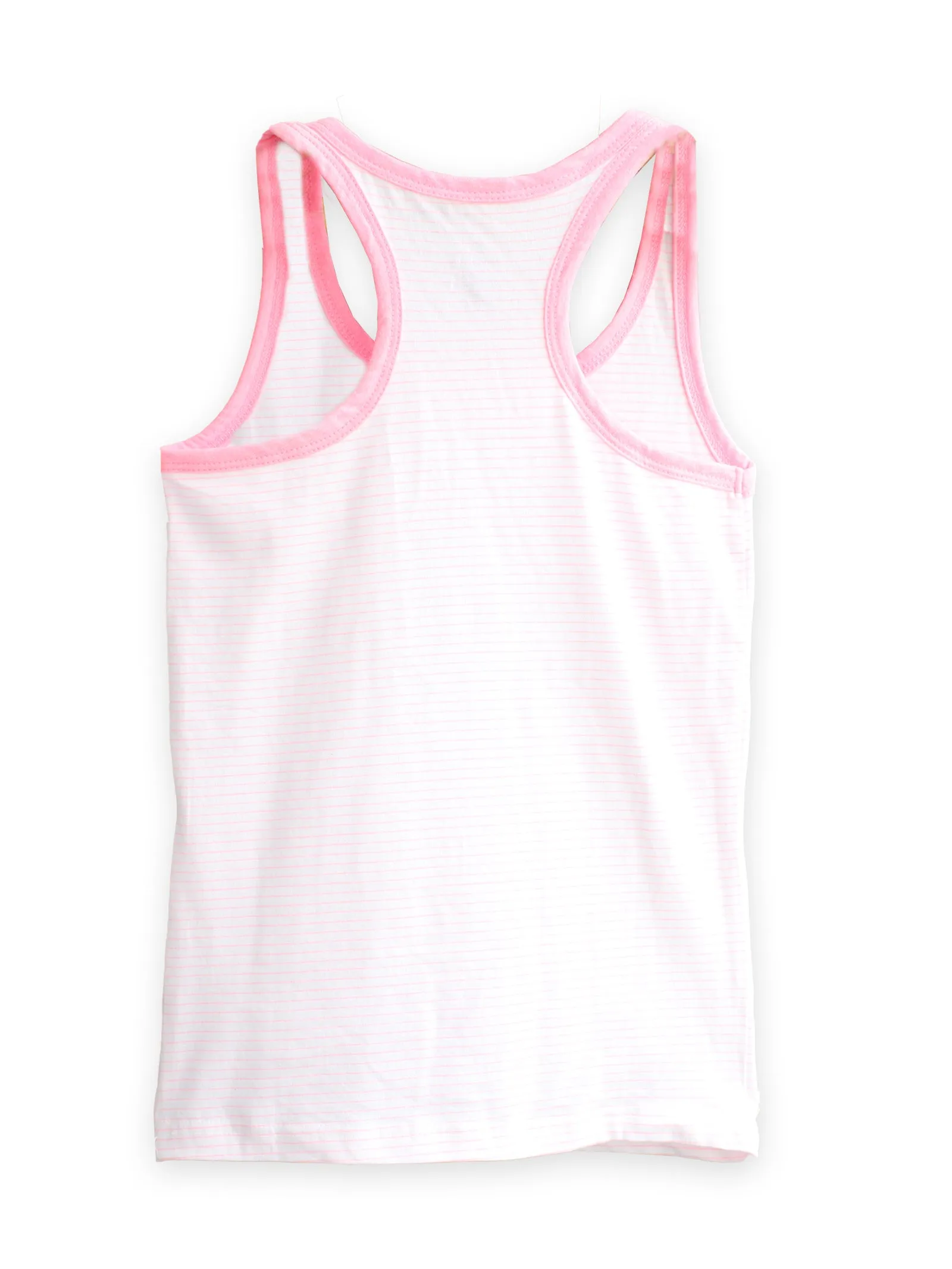 Girls Cotton Rib Racer Back Tank Top Pack of 2