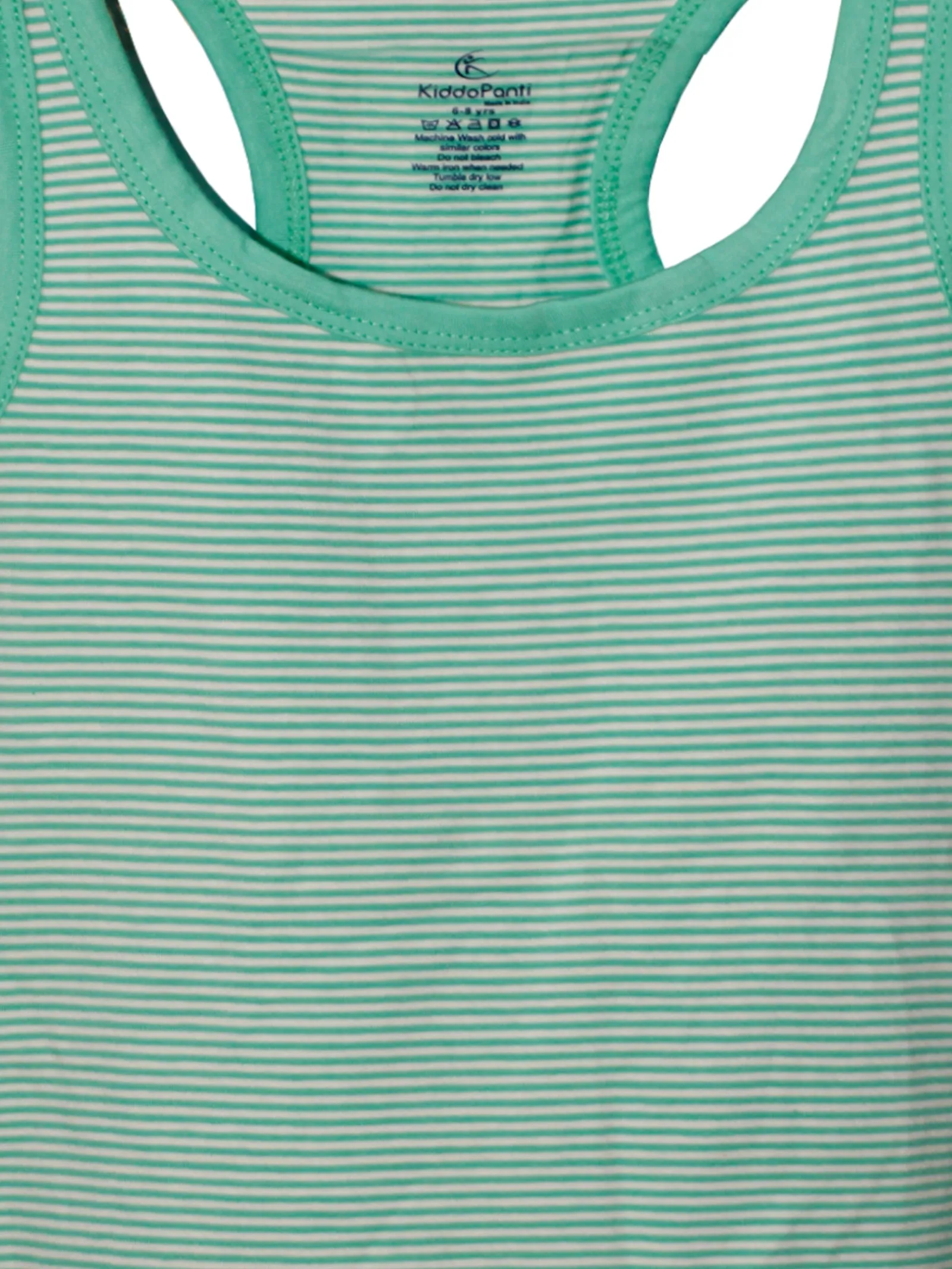 Girls Cotton Rib Racer Back Tank Top