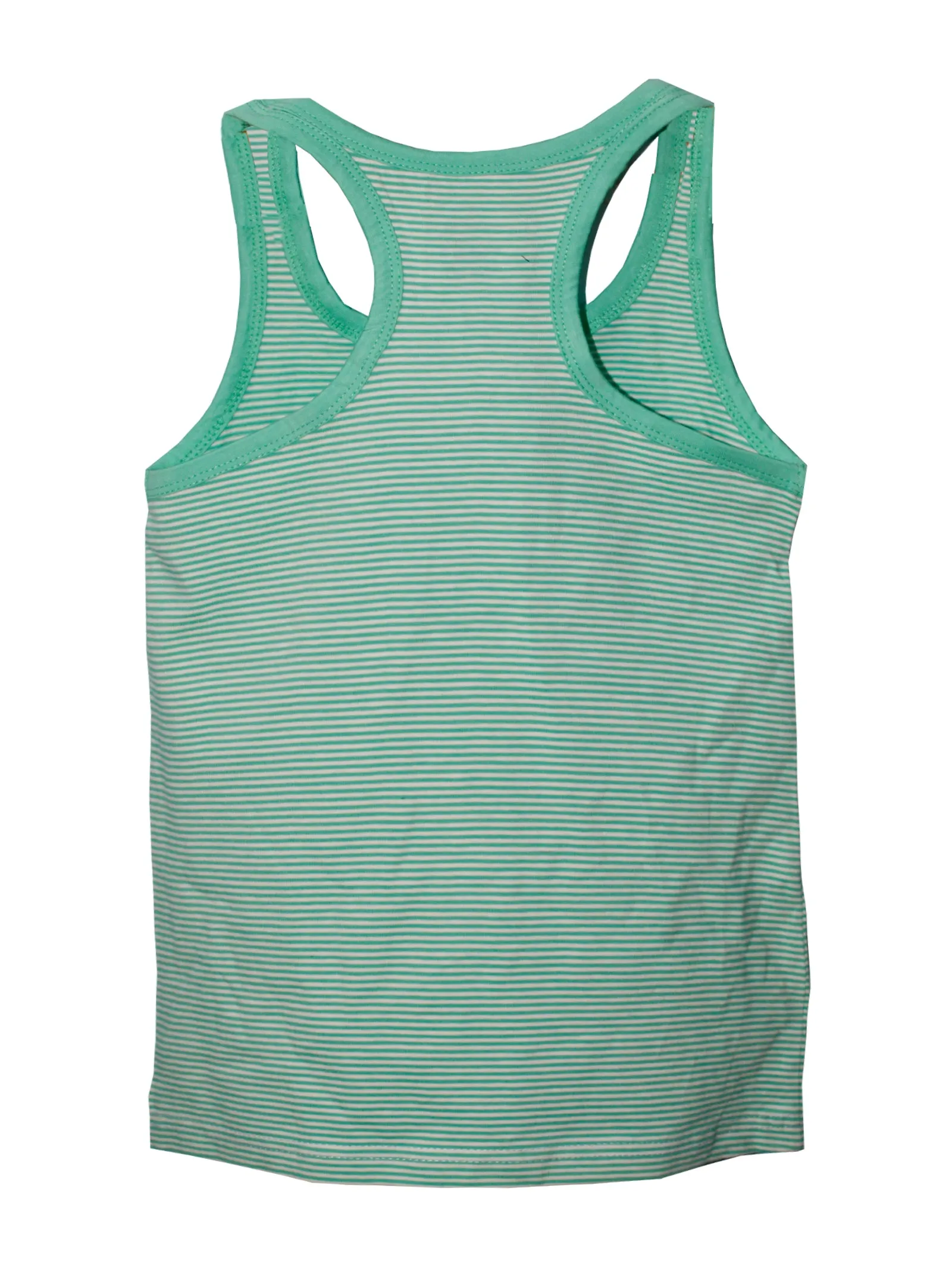 Girls Cotton Rib Racer Back Tank Top