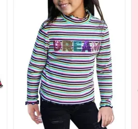 GIRLS  “DREAM” DESIGN LONG SLEEVE TOP