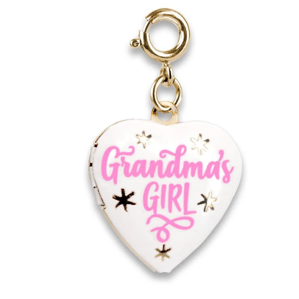 Gold Grandma's Girl Locket Charm