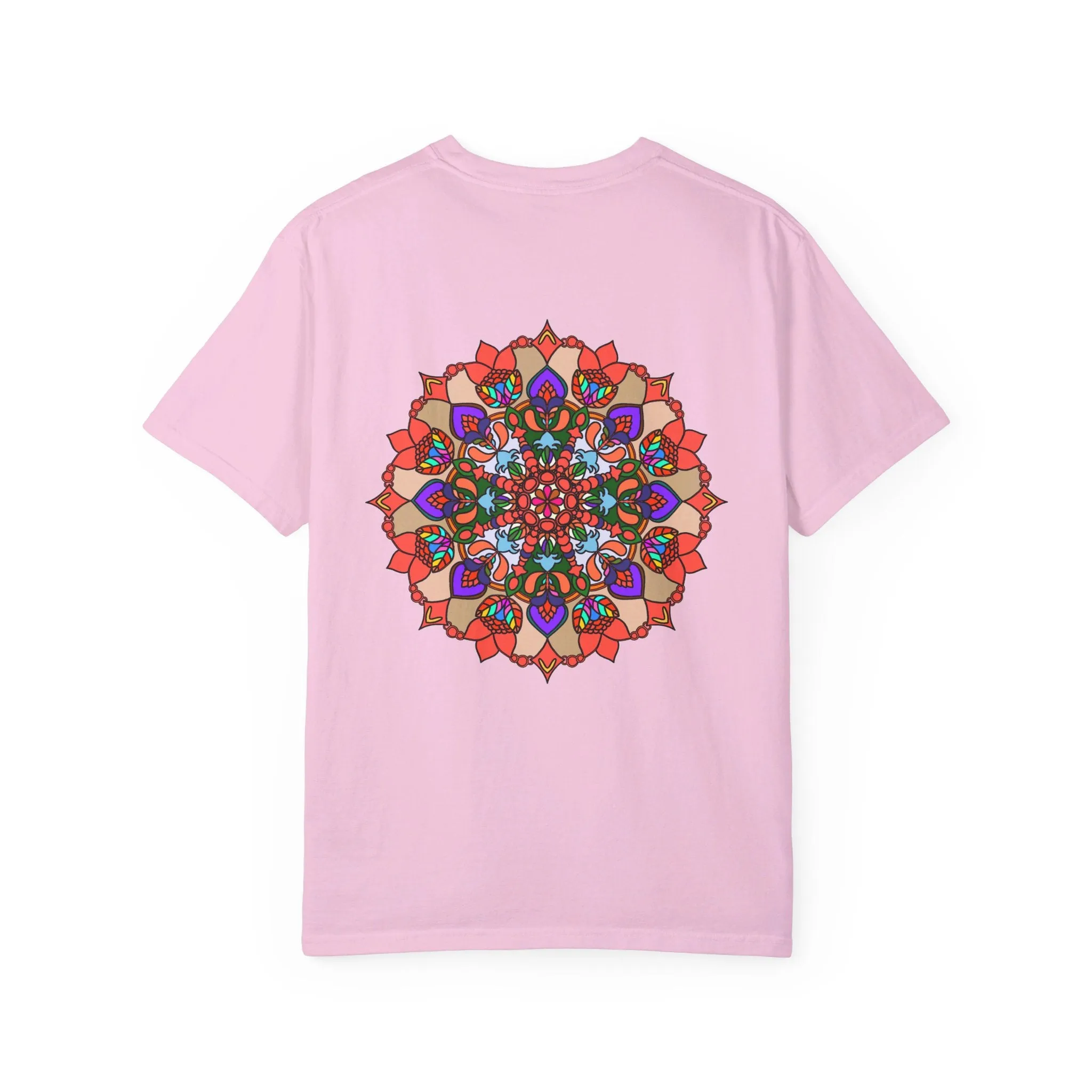 Handmade Mandala Design T-Shirt - 100% Cotton